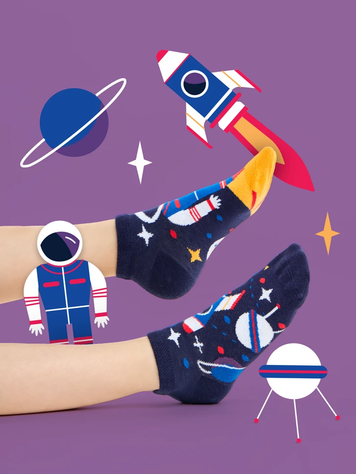 Lustige Knöchelsocken Für Kinder Astronaut 7 Lustige Knöchelsocken Für Kinder Astronaut – Bild 5