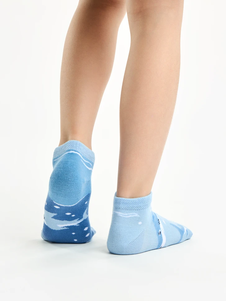 Lustige Knöchelsocken Für Kinder Grauer Hai 5 Lustige Knöchelsocken Für Kinder Grauer Hai – Bild 3