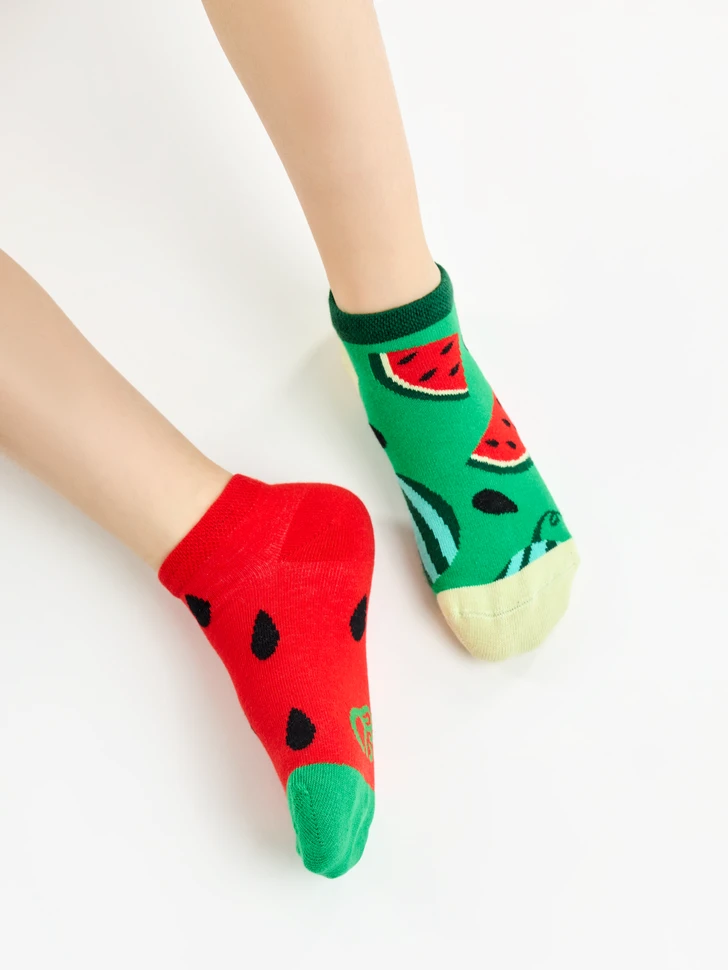 Lustige Knöchelsocken Für Kinder Wassermelonensaison 4 Lustige Knöchelsocken Für Kinder Wassermelonensaison – Bild 2