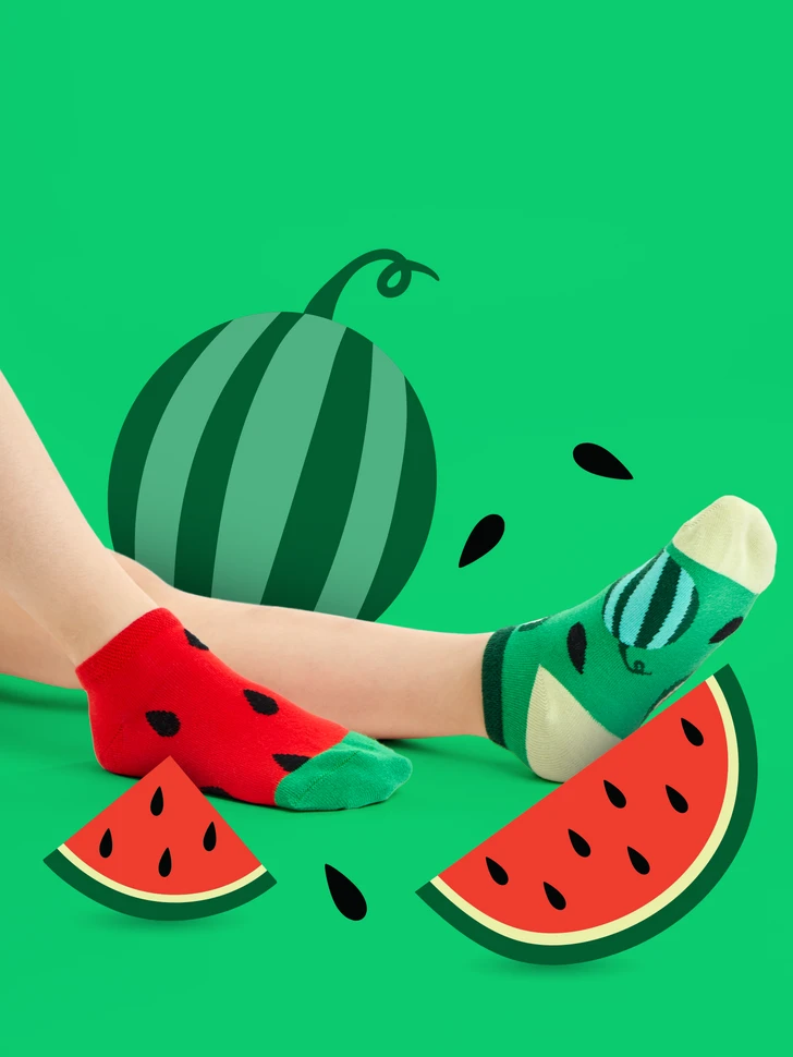 Lustige Knöchelsocken Für Kinder Wassermelonensaison 7 Lustige Knöchelsocken Für Kinder Wassermelonensaison – Bild 5
