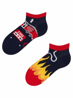 Lustige Knöchelsocken Für Kinder Feuerwehrmann