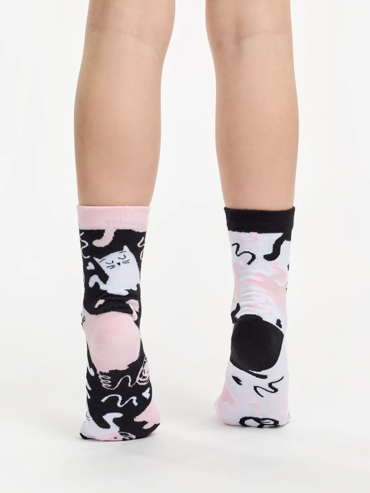 Lustige Kindersocken Schläfrige Kätzchen 5 Lustige Kindersocken Schläfrige Kätzchen – Bild 3