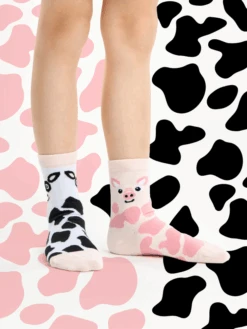 Lustige Kindersocken Kuh Und Schweinchen -Dedoles D K SC RS C C 1410 4