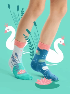 Lustige Kindersocken Schwäne -Dedoles D K SC RS C C 1416 4