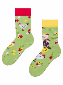 Lustige Kindersocken Hühner Und Küken