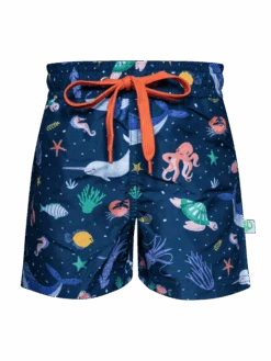 Lustige Badeshorts Für Jungen In Einem U-Boot