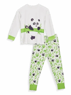 Lustige Pyjamas Für Kinder Bambus-Panda