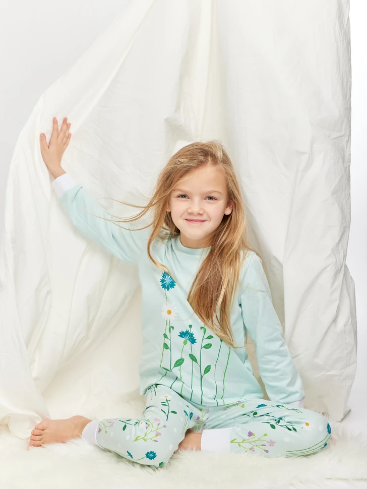 Lustige Pyjamas Für Kinder Wiesenblumen 4 Lustige Pyjamas Für Kinder Wiesenblumen – Bild 2