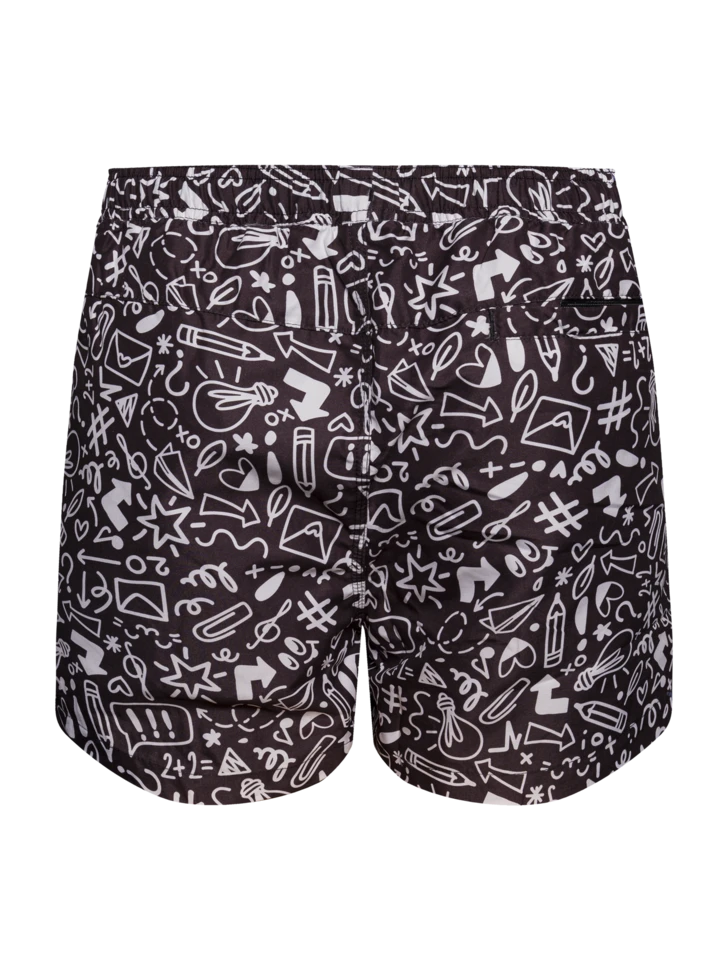 Lustige Badeshorts Für Männer Kritzeleien 4 Lustige Badeshorts Für Männer Kritzeleien – Bild 2