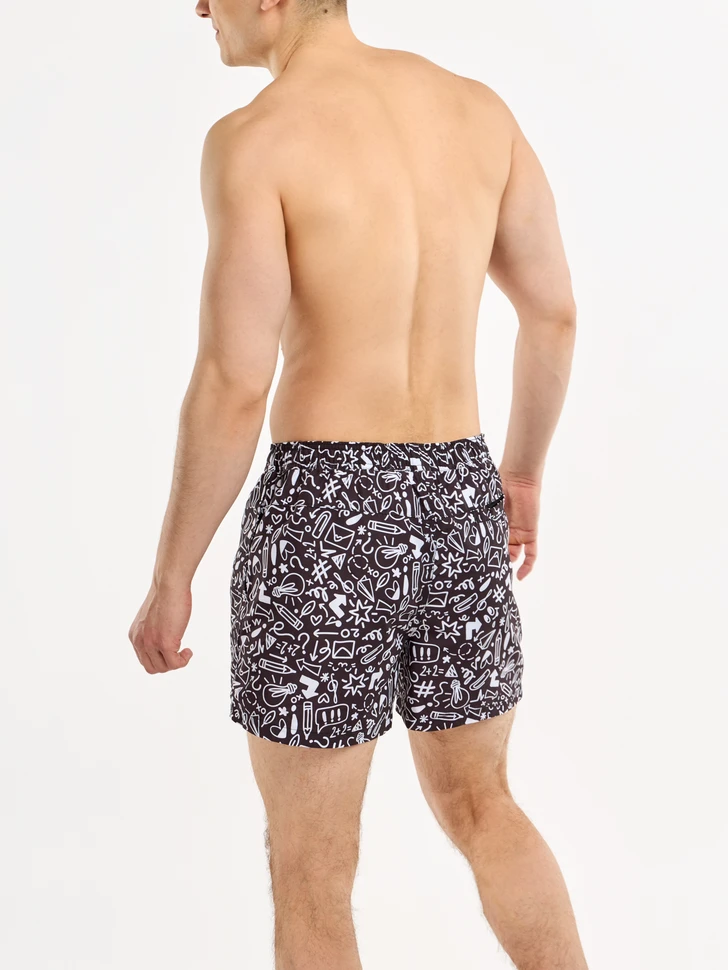 Lustige Badeshorts Für Männer Kritzeleien 6 Lustige Badeshorts Für Männer Kritzeleien – Bild 4