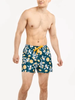 Lustige Badeshorts Für Männer Orangen