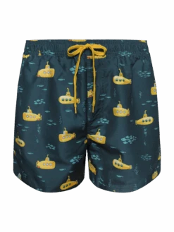 Lustige Badeshorts Für Männer Gelbes U-Boot