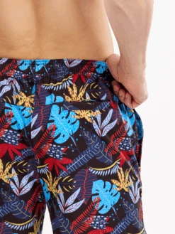 Lustige Badeboxershorts Für Männer Sommerblätter -Dedoles D M BW ST C RP 1592 8