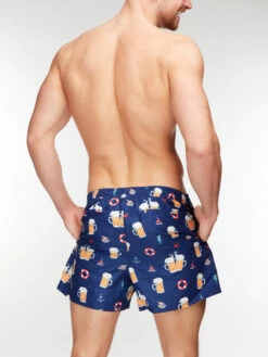 Lustige Badeshorts Für Männer Bier Und Boot -Dedoles D M SCL S SSH C 1266 3