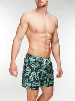 Lustige Badeshorts Für Männer Tropische Blätter -Dedoles D M SCL S SSH C 1270 2