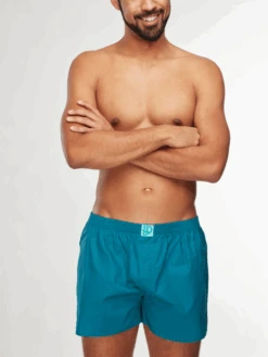 Blaugrüne Shorts Für Männer -Dedoles D M UN LB B C 1173 3