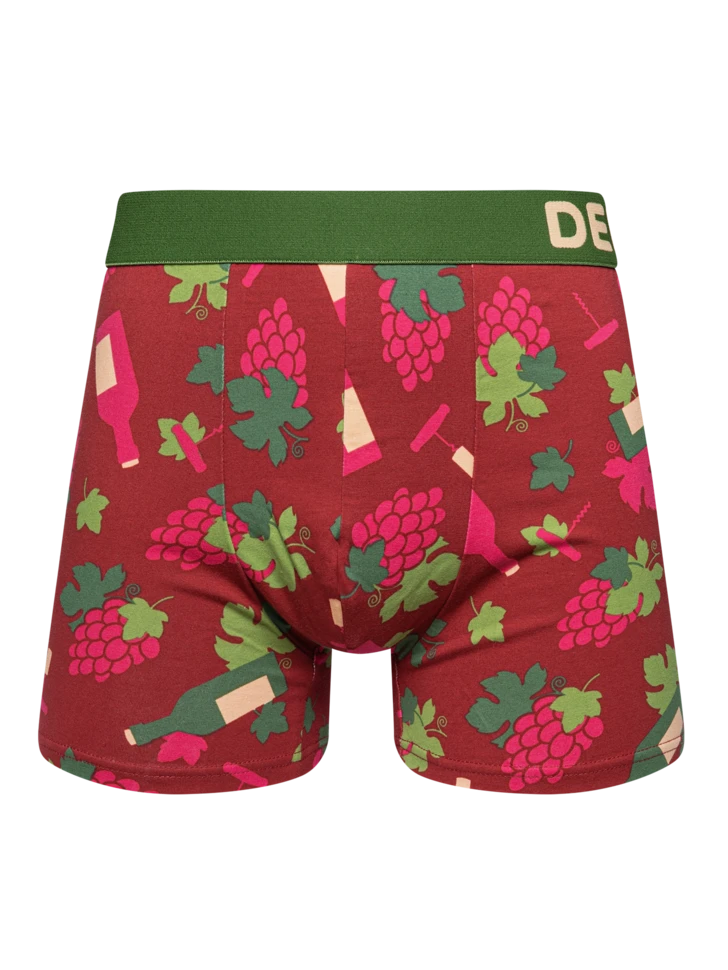 Lustige Boxershorts Für Männer Wine O'Clock 3 Lustige Boxershorts Für Männer Wine O'Clock