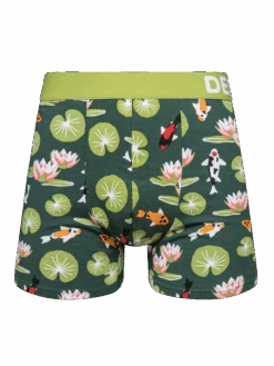 Lustige Boxershorts Für Männer Koi-Fische Und Seerosen