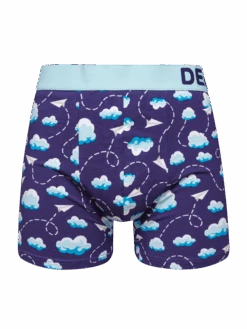 Lustige Boxershorts Für Männer Papierflugzeuge Und Wolken