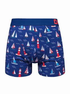 Lustige Boxershorts Für Männer Leuchtturm Und Segelboote