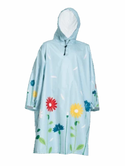 Lustiger Regenmantel Wiesenblumen