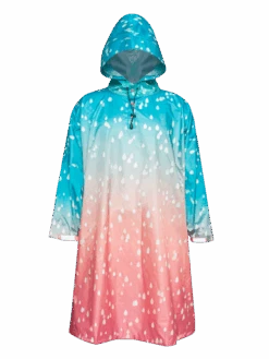 Lustiger Regenmantel Regen Bei Sonnenuntergang