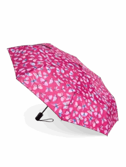 Lustiger Regenschirm Rosa Schmetterlinge