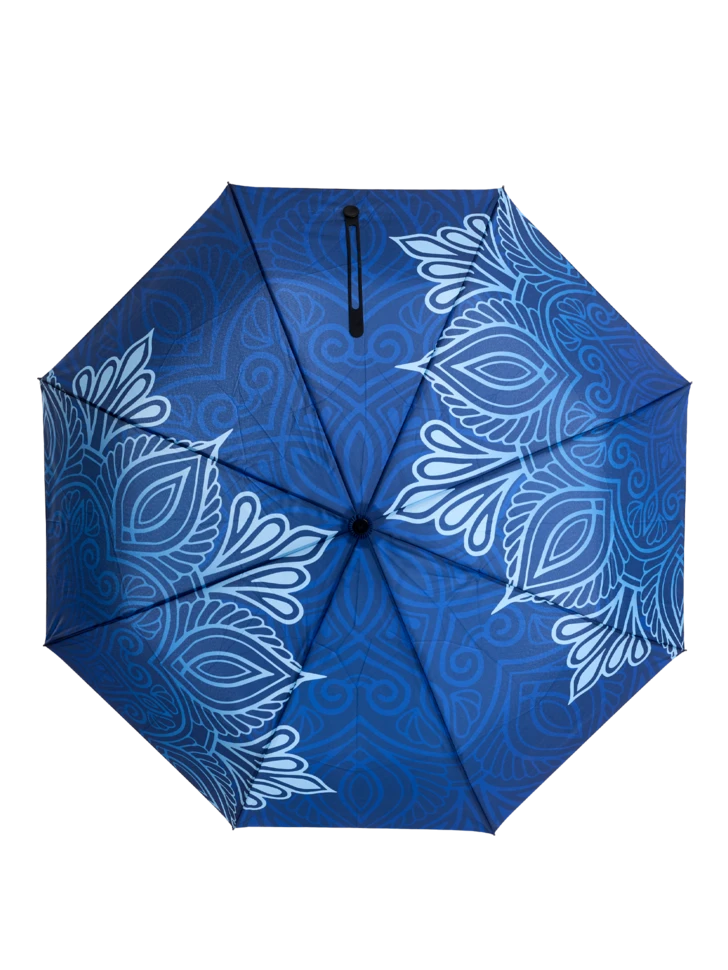 Lustiger Regenschirm Dunkles Mandala 4 Lustiger Regenschirm Dunkles Mandala – Bild 2