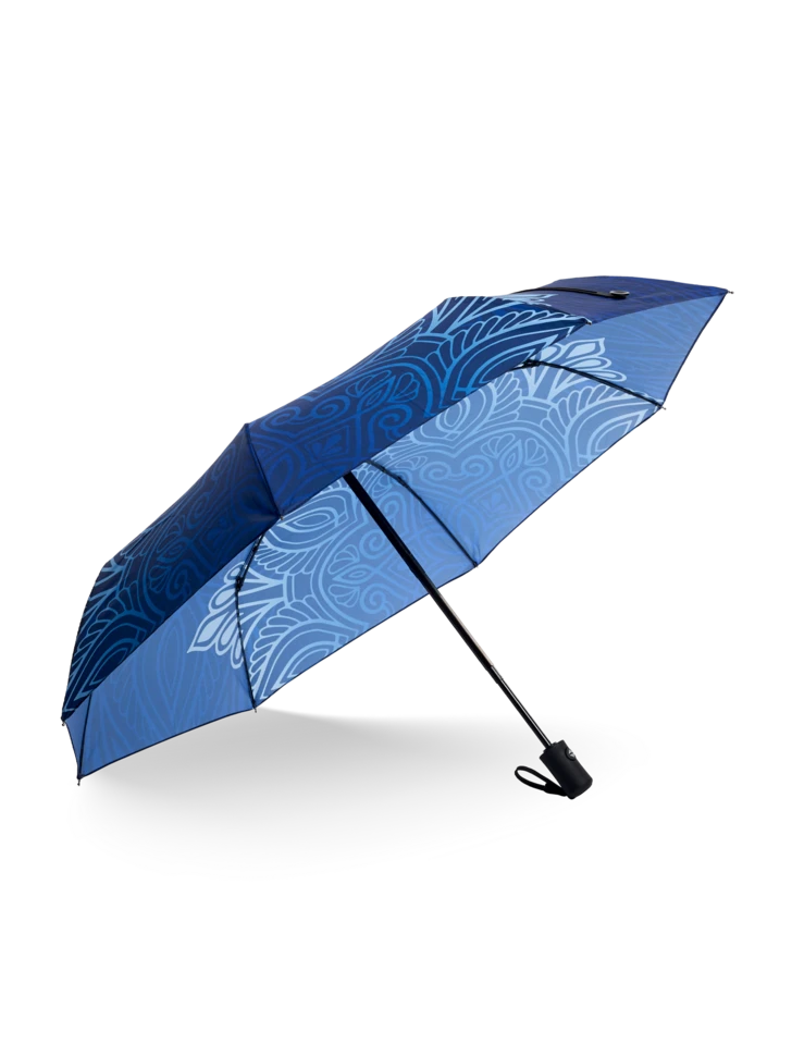 Lustiger Regenschirm Dunkles Mandala 5 Lustiger Regenschirm Dunkles Mandala – Bild 3