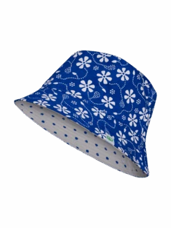 Lustiger Fischerhut Blaudruck