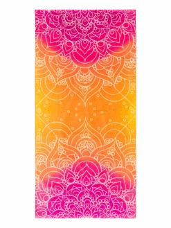 Lustiges Strandtuch Sonniges Mandala