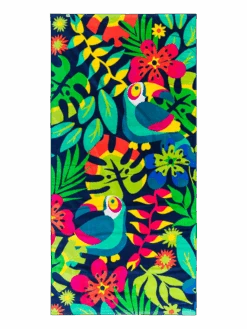 Lustiges Strandtuch Tukan Im Dschungel