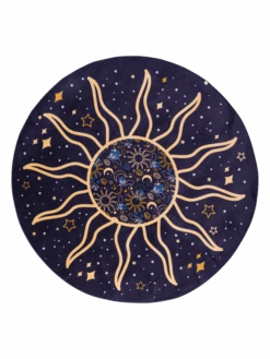 Lustiges Rundes Strandtuch Mystischer Himmel