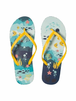 Lustige Flip-Flops Korallenwelt
