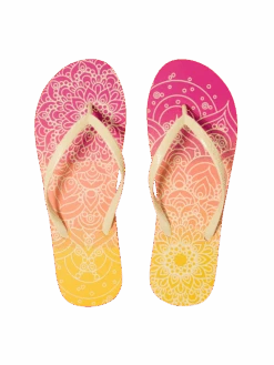 Lustige Flip-Flops Sonniges Mandala