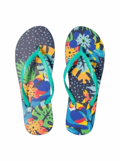 Lustige Flip-Flops Tukan Im Dschungel