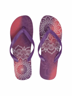 Lustige Flip-Flops Violettes Mandala