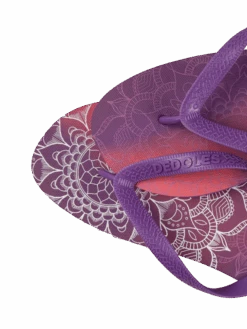 Lustige Flip-Flops Violettes Mandala -Dedoles D U F FF C PE 1796 3
