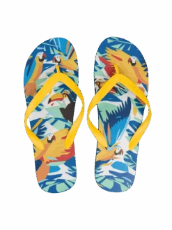 Lustige Flip-Flops Tropische Vögel