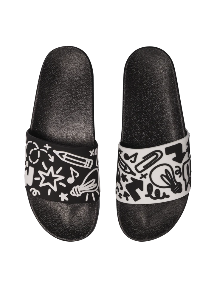 Lustige Pantoletten Kritzeleien 3 Lustige Pantoletten Kritzeleien