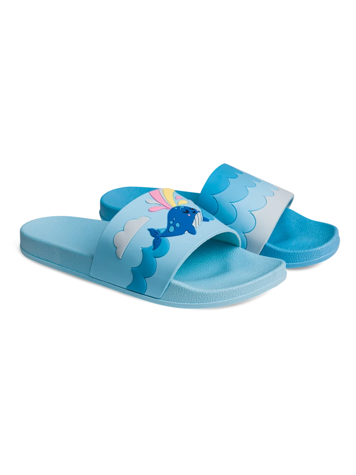 Lustige Pantoletten Glücklicher Wal 4 Lustige Pantoletten Glücklicher Wal – Bild 2