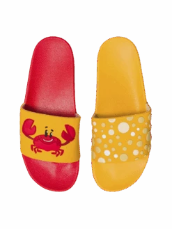 Lustige Pantoletten Fröhliche Krabbe