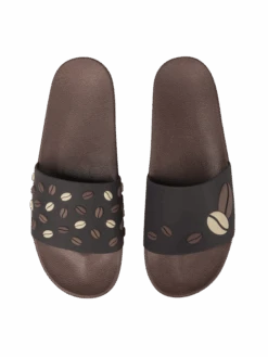 Lustige Pantoletten Schwarzer Kaffee