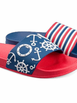 Lustige Pantoletten Marinestreifen -Dedoles D U F SD C PVC 193 3