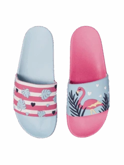 Lustige Pantoletten Liebes-Flamingos