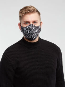 Lustige Antibakterielle Gesichtsmaske Kritzeleien - Größe „Groß“ -Dedoles D U GFT AC AFM C 147 ONE 1