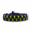 Blaues, Gelbes Und Schwarzes Paracord-Armband Katze