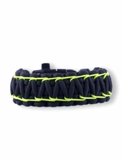 Gelbes Und Schwarzes Paracord-Armband Biker