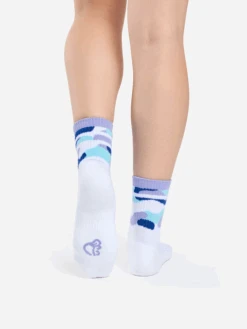 Lustige Funktionelle Crewsocken Violett Tarnfarbe -Dedoles D U SC ACS C C 1916 3