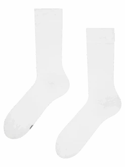 Weiße Socken Aus Recycelter Baumwolle